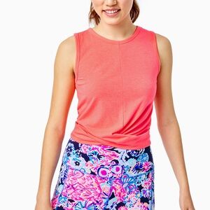 Lilly Pulitzer Greer Tank Coral Spritz Size Medium